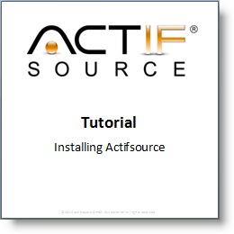 Actifsource Tutorial – Installing Actifsource