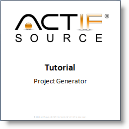 Actifsource Tutorial - Project Generator