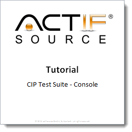 Actifsource Tutorial - CIP State Machine - Test Suite - Console