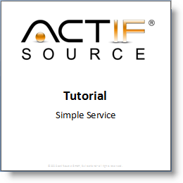 Actifsource Tutorial - Simple Service